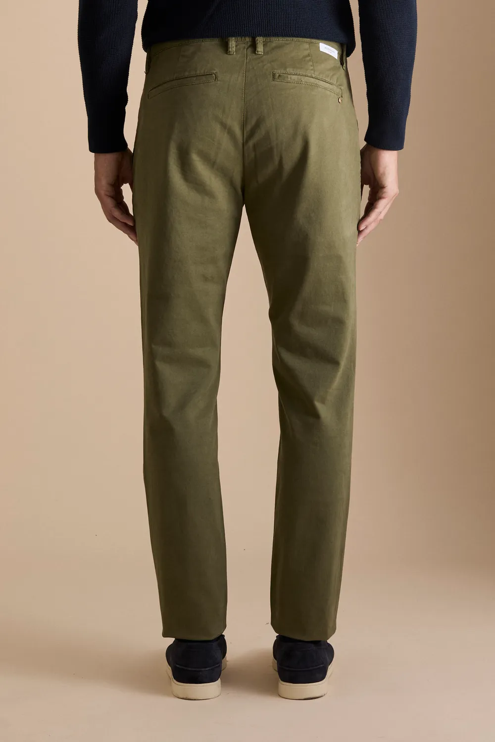 Jeckerson Jack slim fit chino groen ruit