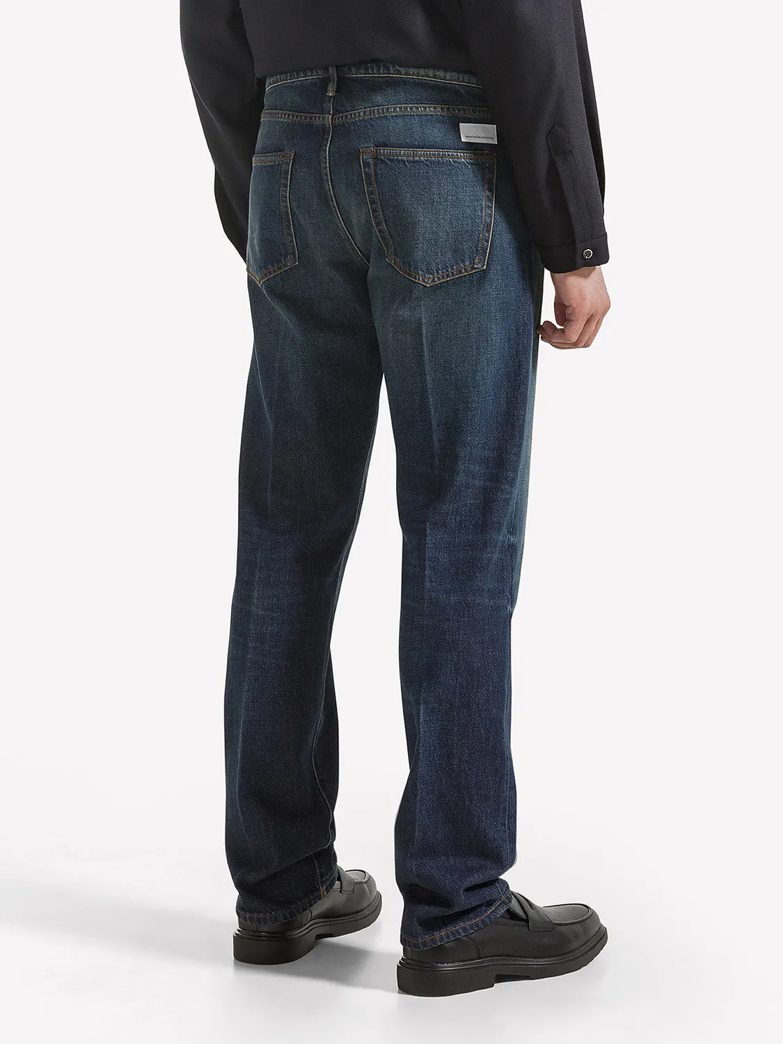 Nine In The Morning Nathan NH101 straight jeans heren navy