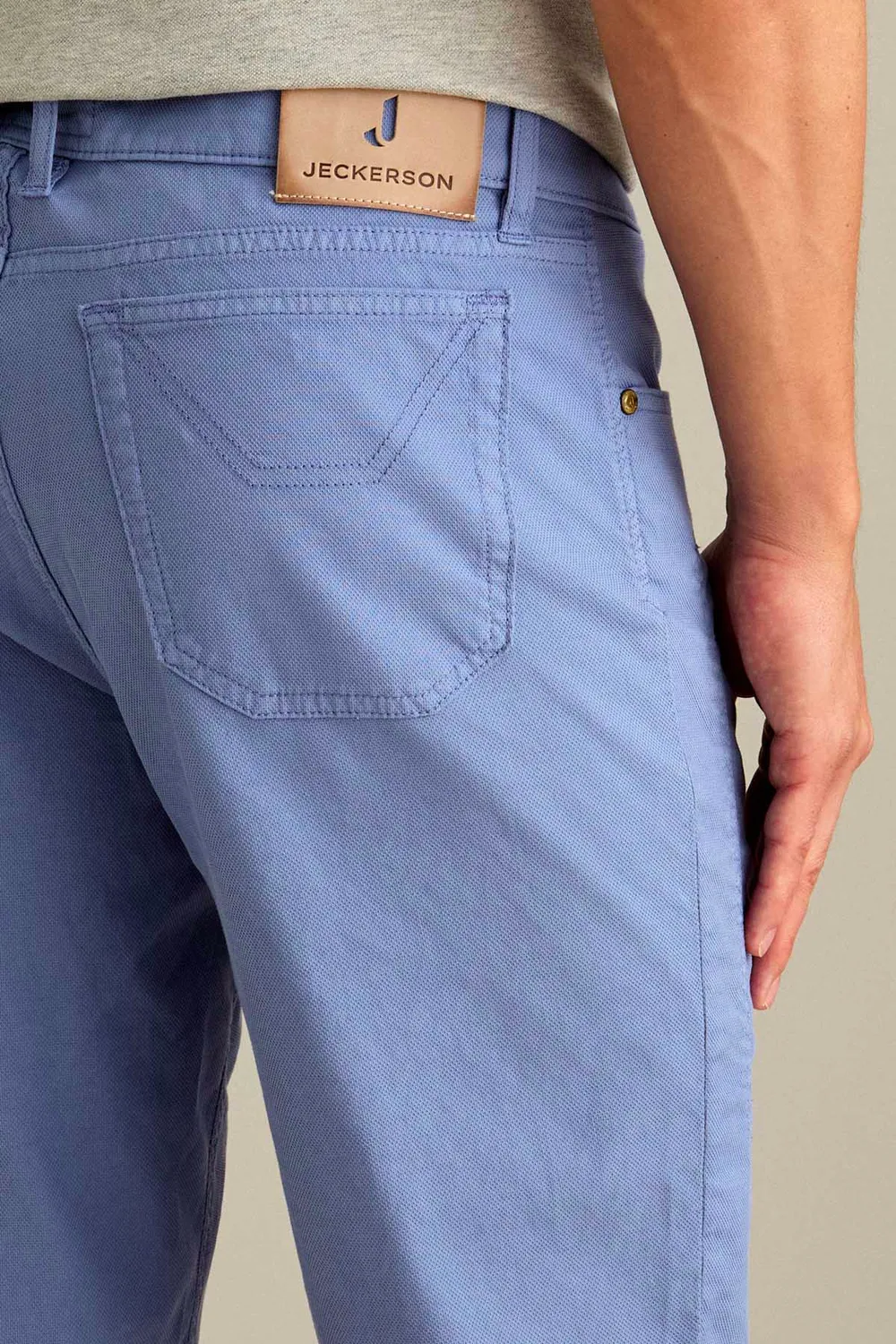 Jeckerson Jayden Toppa bermuda lichtblauw slim fit