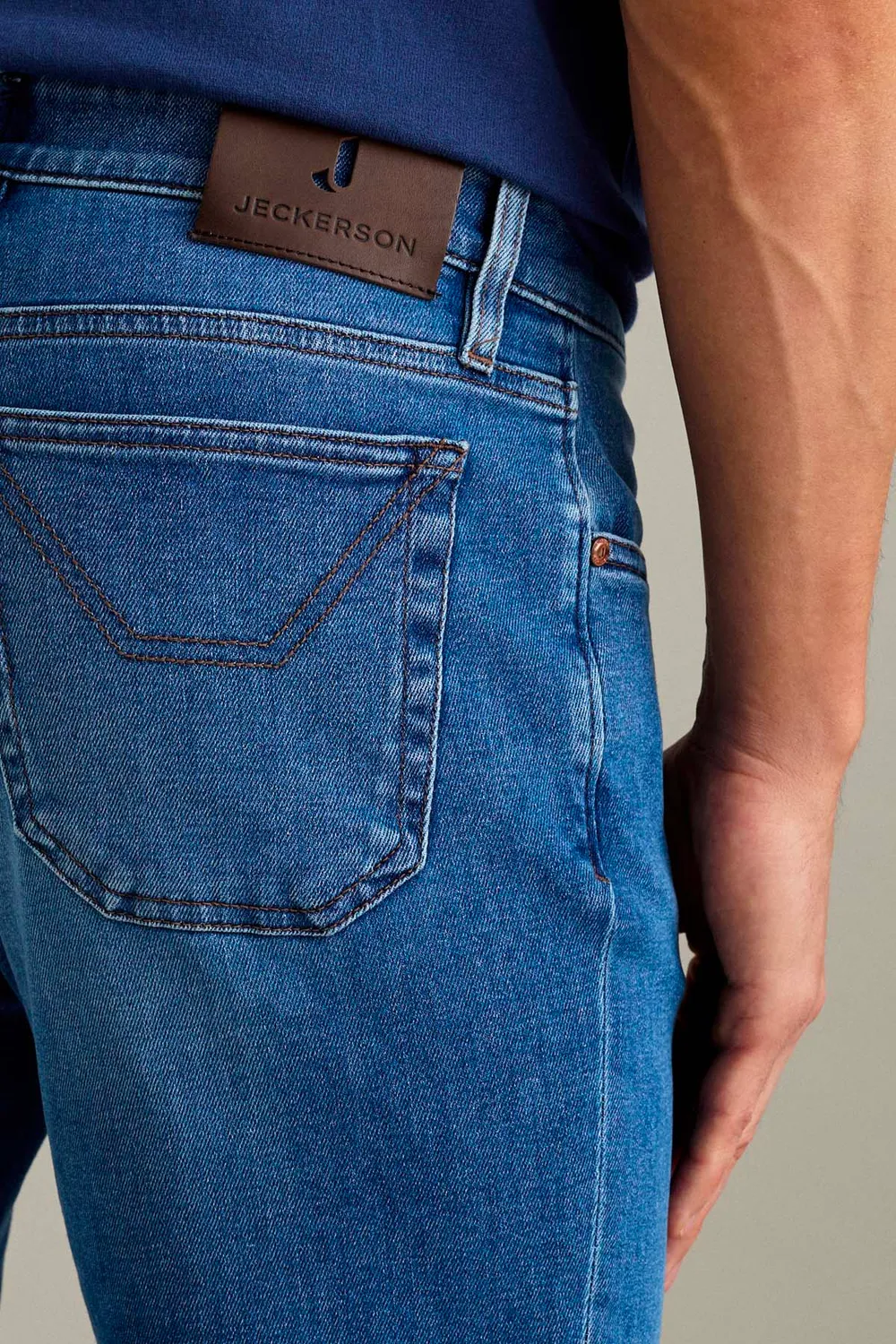 Jeckerson Jordan slim fit jeans middelblauw