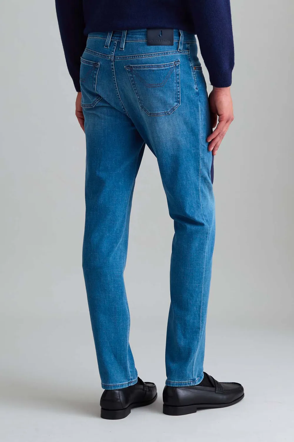 Jeckerson John slim fit jeans lichtblauw Alcantara