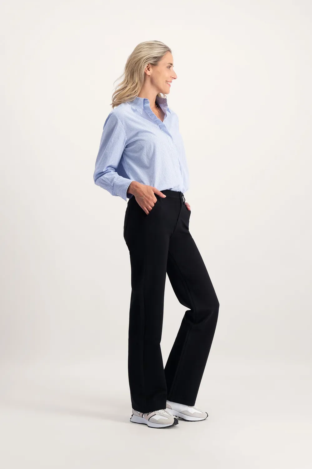 Florez Rowie Straight Punto broek zwart