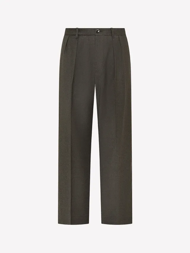 Nine In The Morning Kai KAI52 baggy broek heren grijs wol