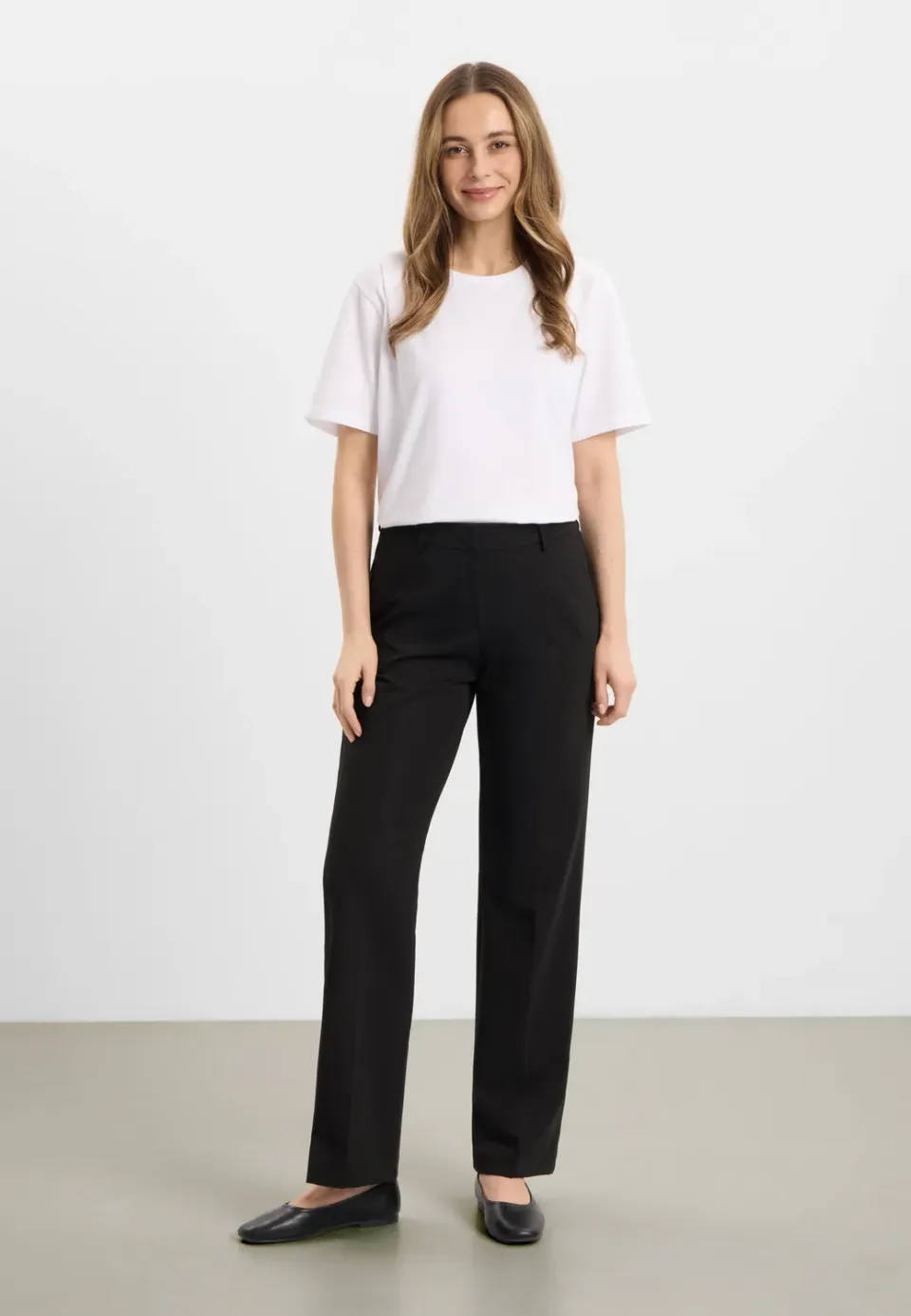 Laurie Judy Straight broek Black ML veel stretch