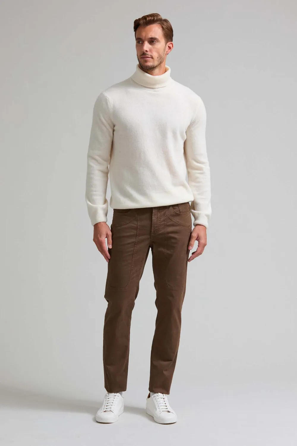 Jeckerson John slim fit broek tabak bruin