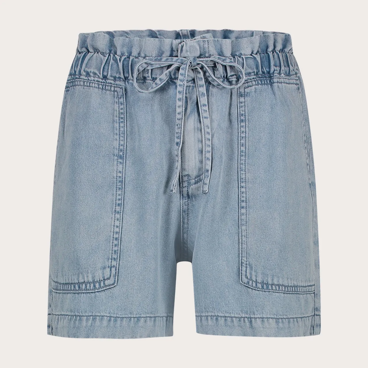 Florez Will bermuda short lichtblauw tencel