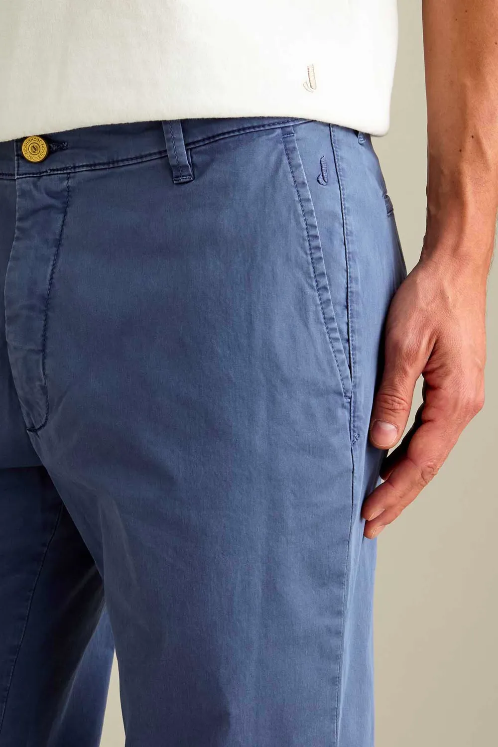 Jeckerson Jack slim fit chino blauw medio