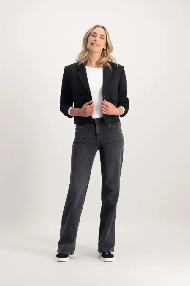 Florez Sophie Straight jeans Grey Wassing straight