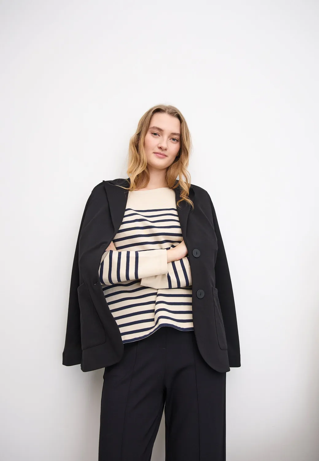 Laurie Britt 100657 blazer zwart 68 cm viscose