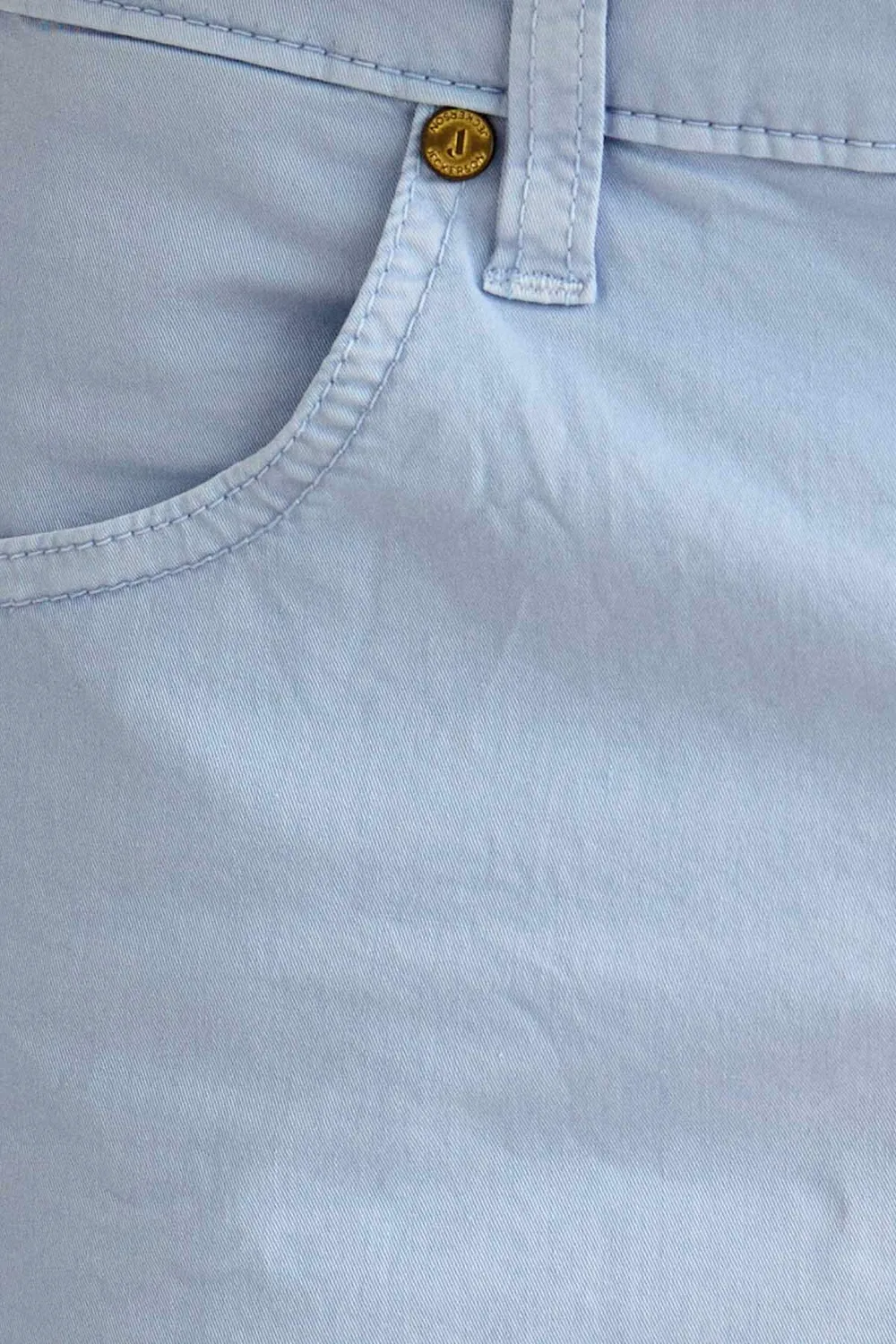 Jeckerson Jo slim fit bermuda lichtblauw katoen