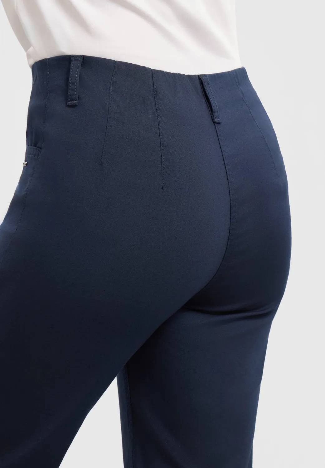 Laurie Tracy Straight ML broek Navy rechte pijp