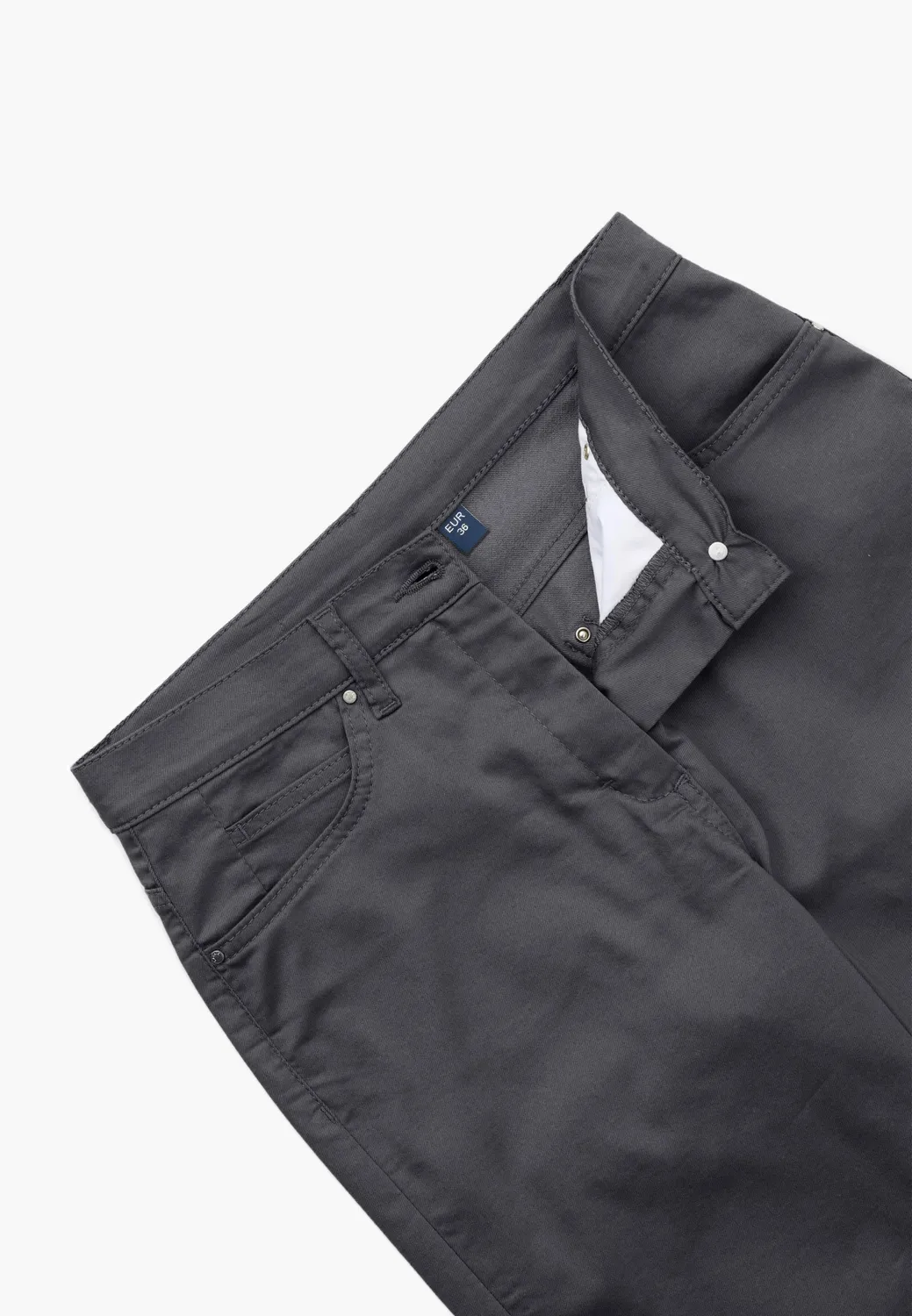 Laurie Charlotte Regular ML broek anthracite stretch