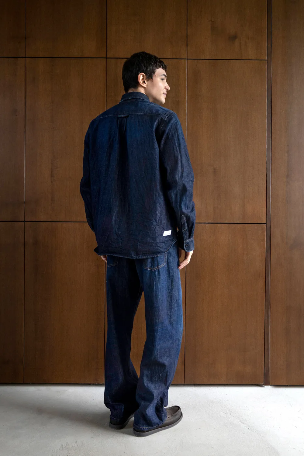Nine In The Morning Jade JD09 overhemd heren indigo denim