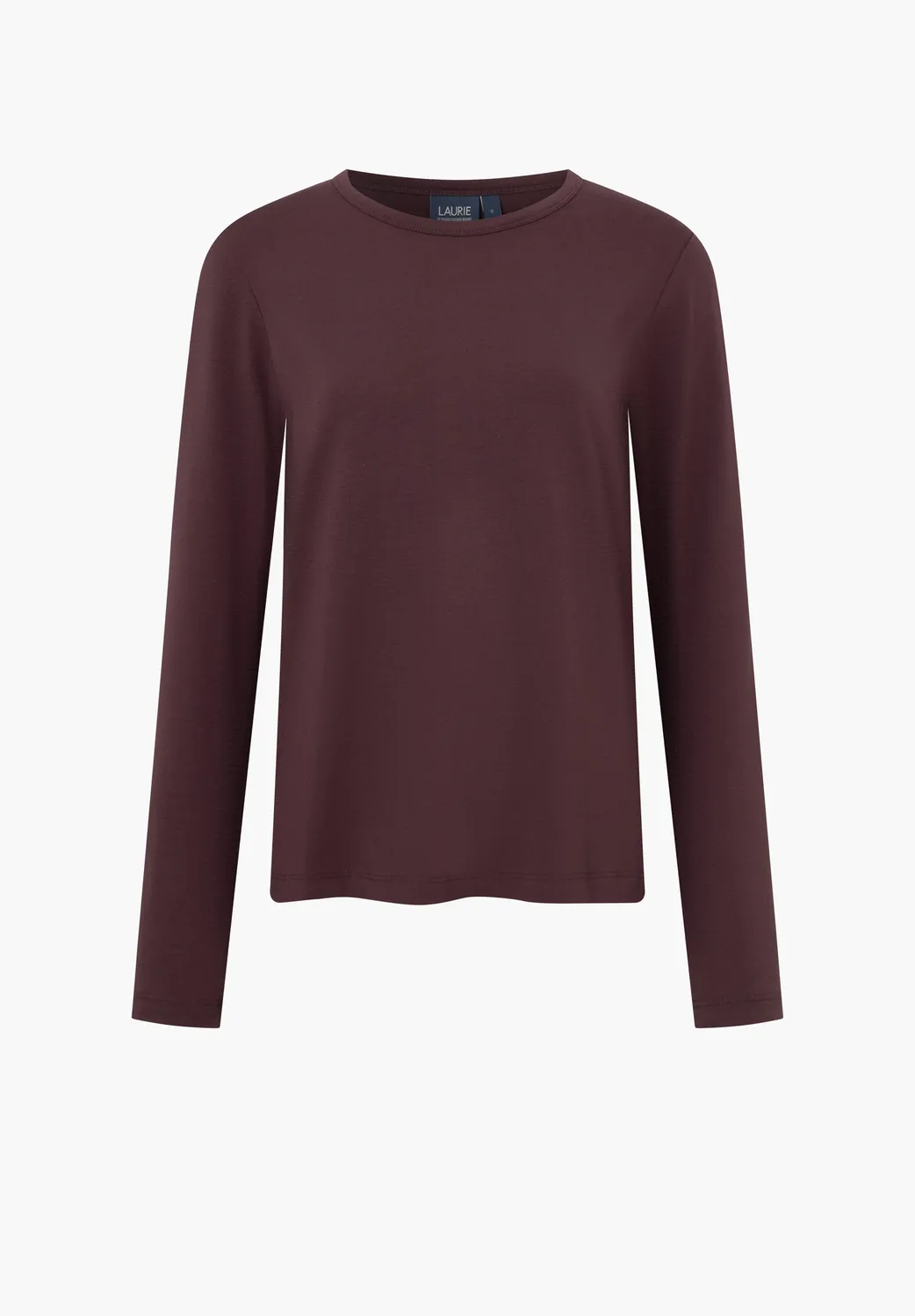 Laurie Amanda T-Shirt LS Dark Plum stretch