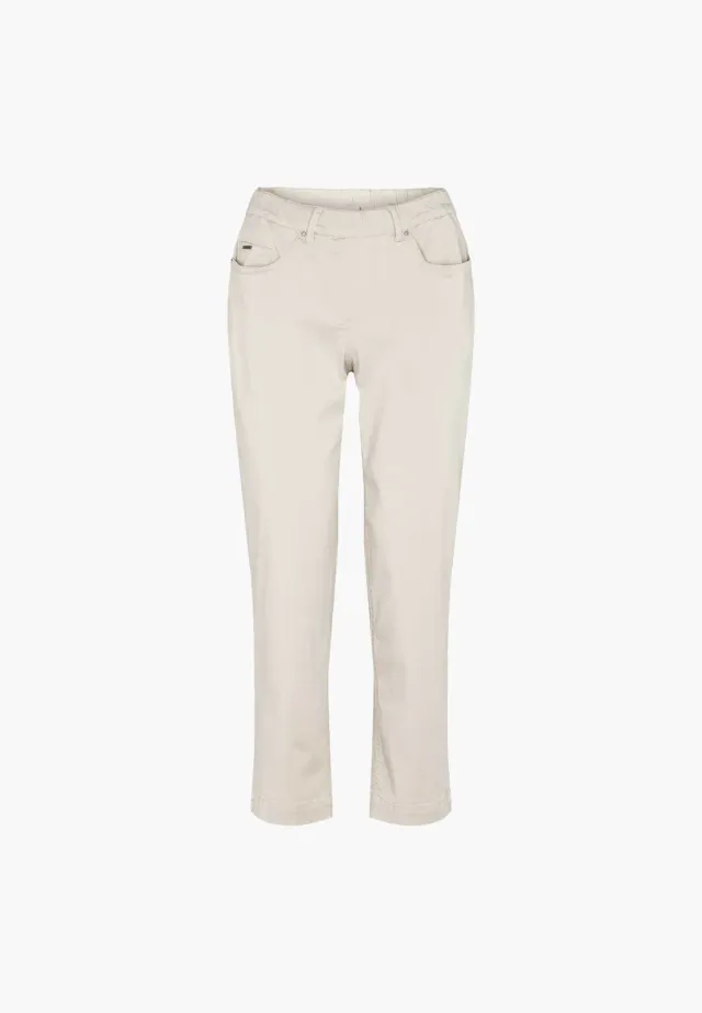 Laurie Hannah Regular 28362 broek Grey Sand cropped