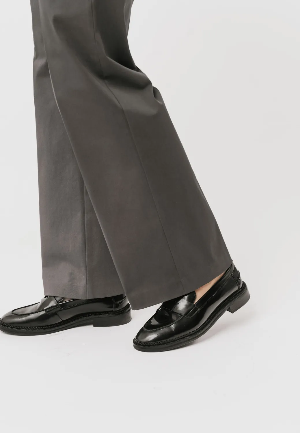 Laurie Phoebe Loose ML broek antraciet wijde pijp