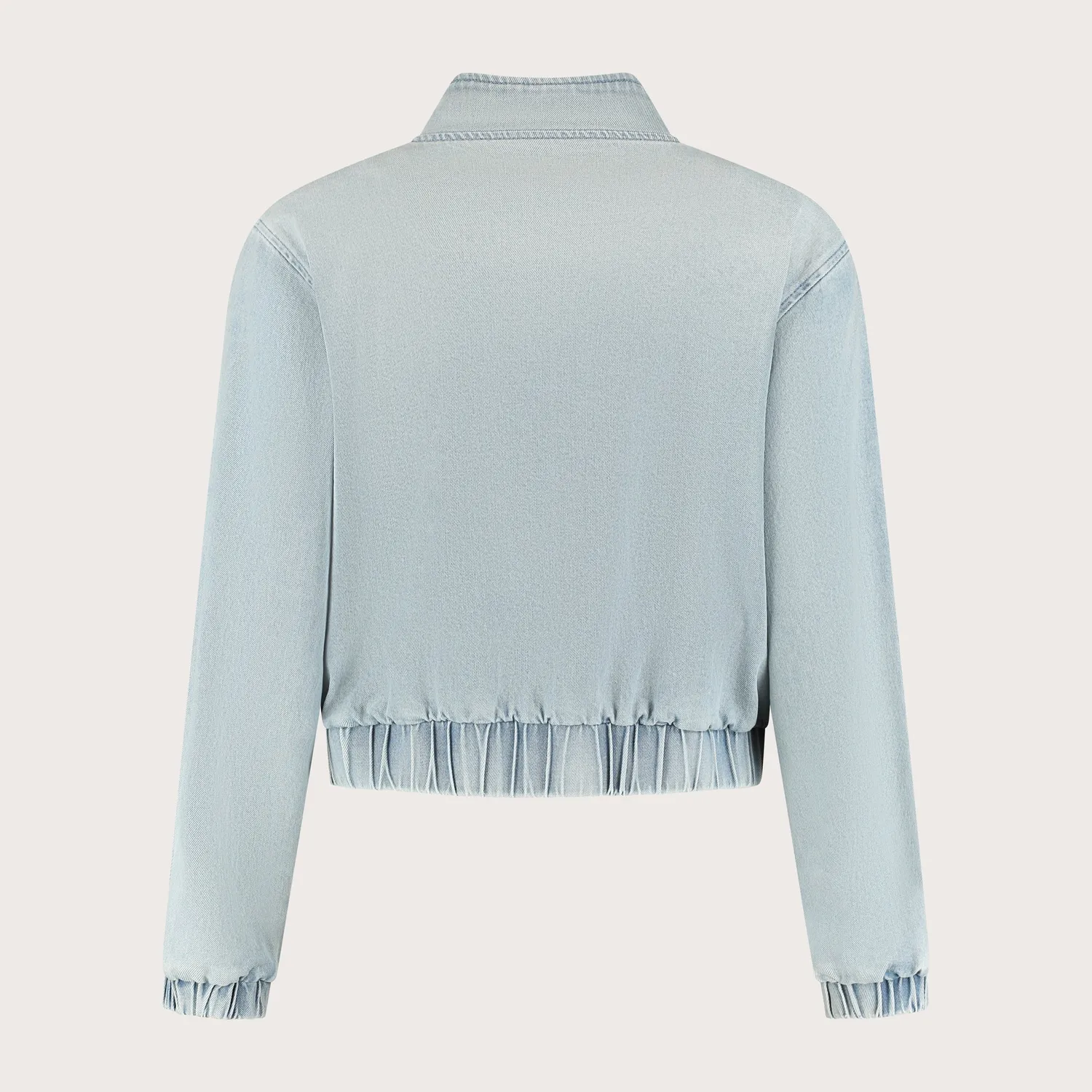 Florez Kyra jacket crystal blue bomber denim