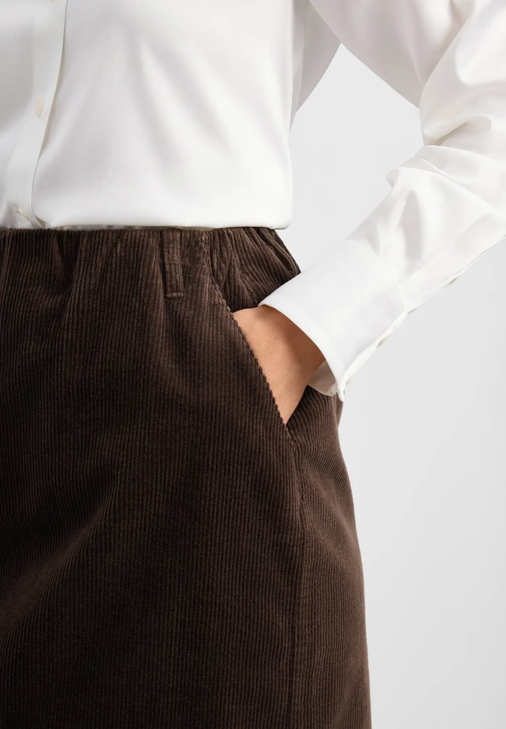 Laurie Simone rok bruin 62 cm fluweel
