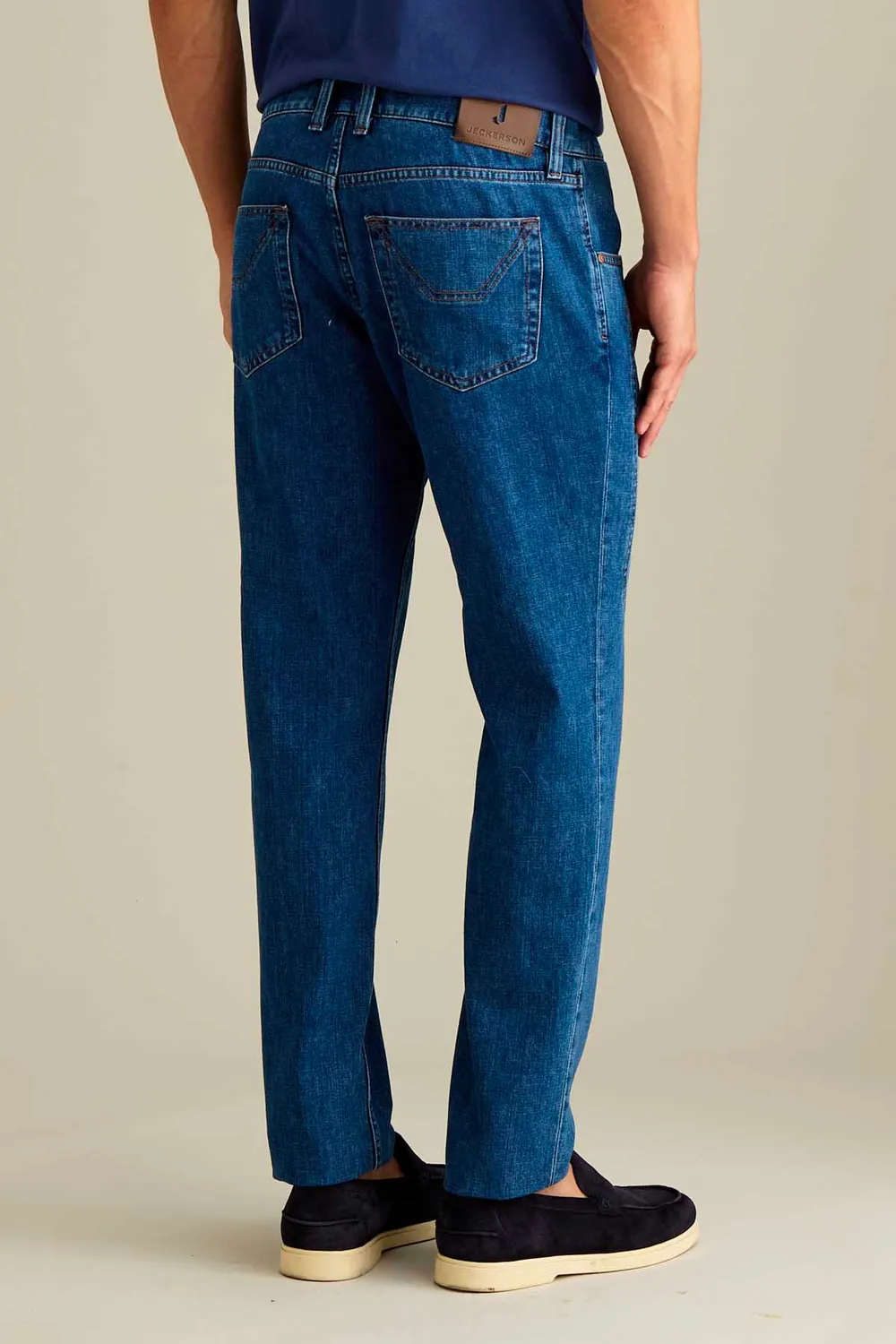 Jeckerson Anniversary slim fit jeans donkerblauw denim