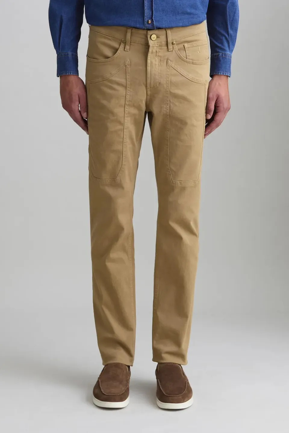 Jeckerson John slim fit broek hazelnoot katoen