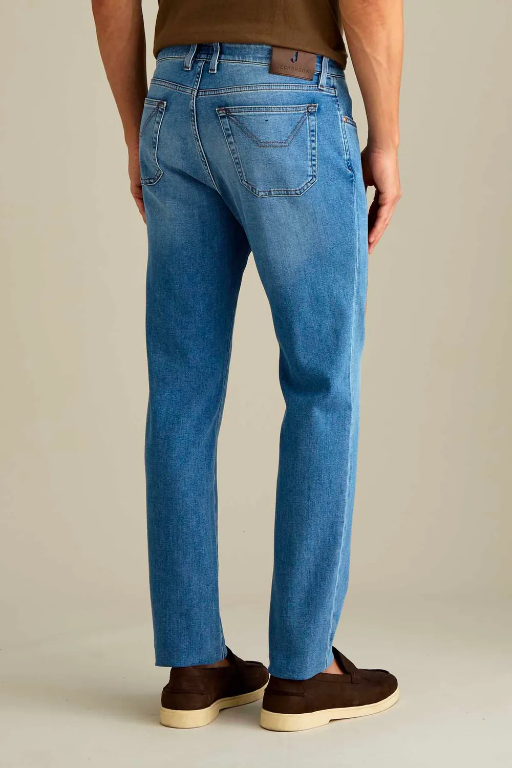 Jeckerson John Alcantara jeans slim fit lichtblauw denim