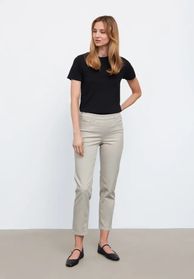 Laurie Hannah Regular XSL damesbroek grey sand stretch