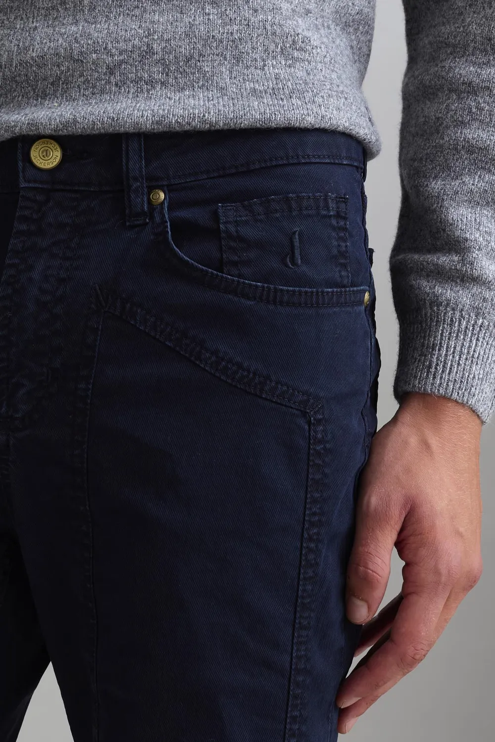 Jeckerson John Slim Fit Chino Donkerblauw Stretch