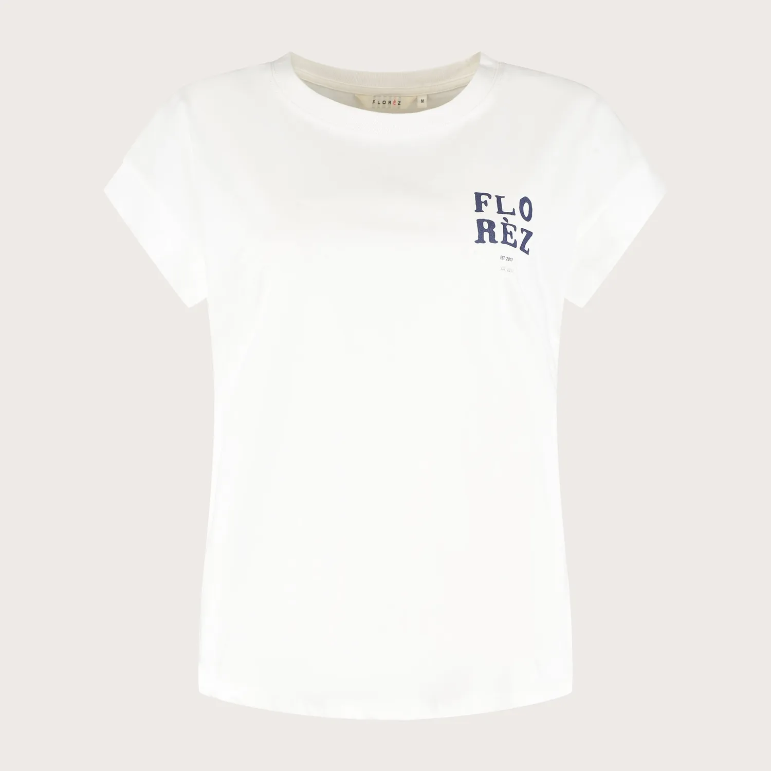 Florez Coco T-shirt White zijdemix