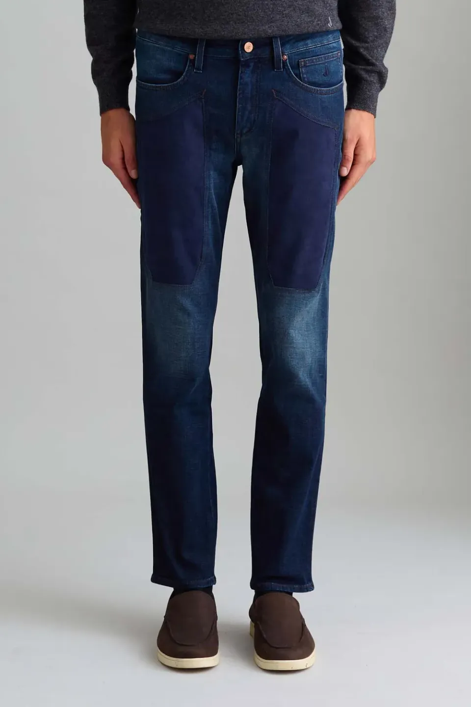Jeckerson James Skinny Jeans Donkerblauw Alcantara