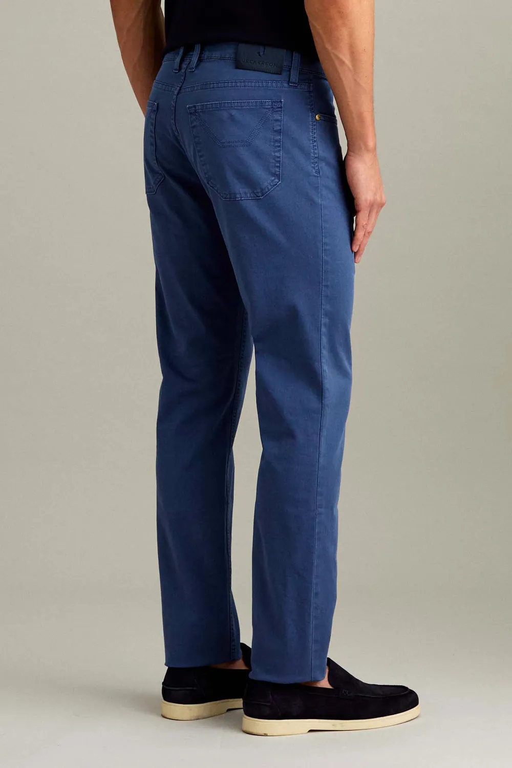 Jeckerson Jordan slim fit broek blauw gabardine