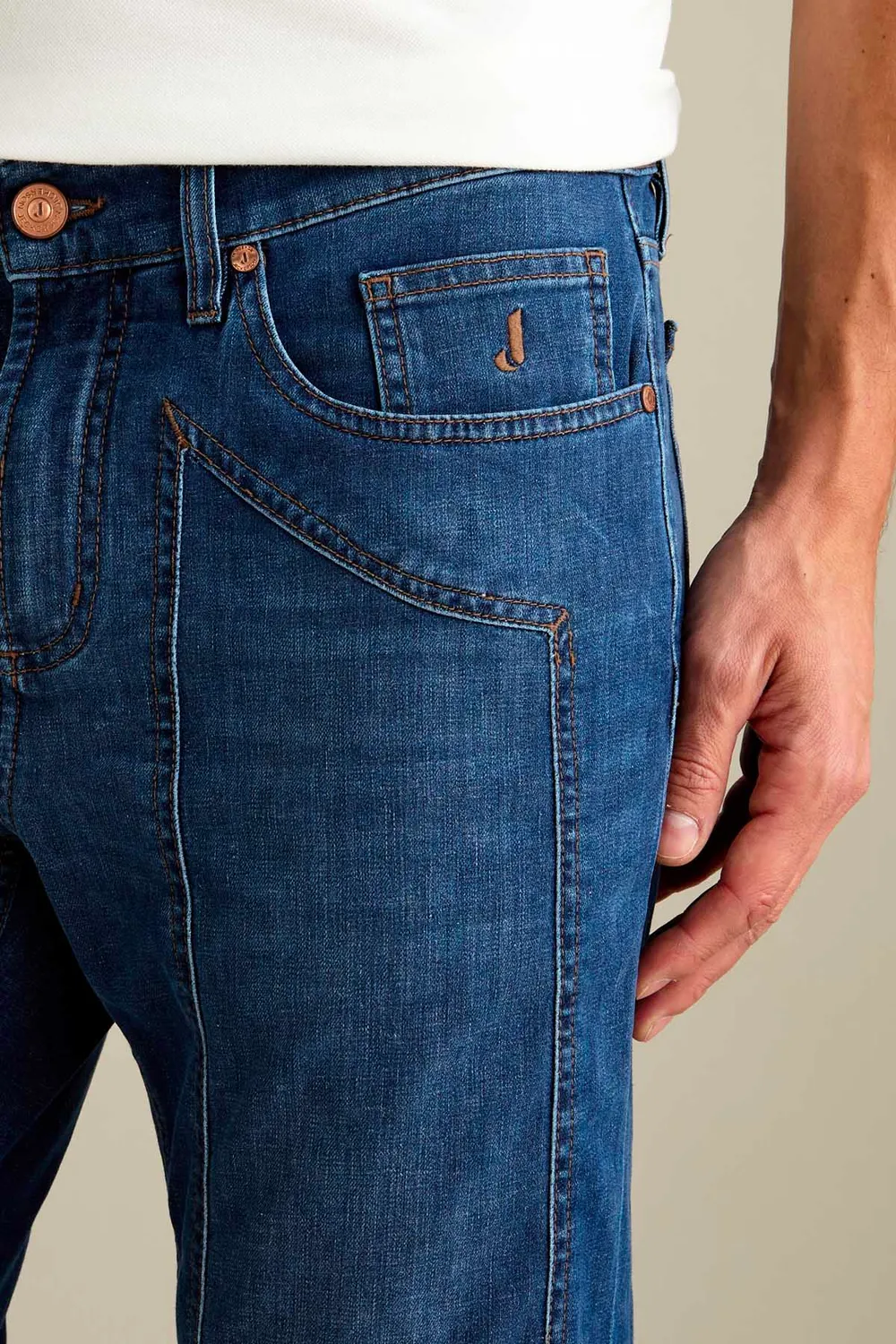 Jeckerson John Slim Fit Jeans Middenblauw