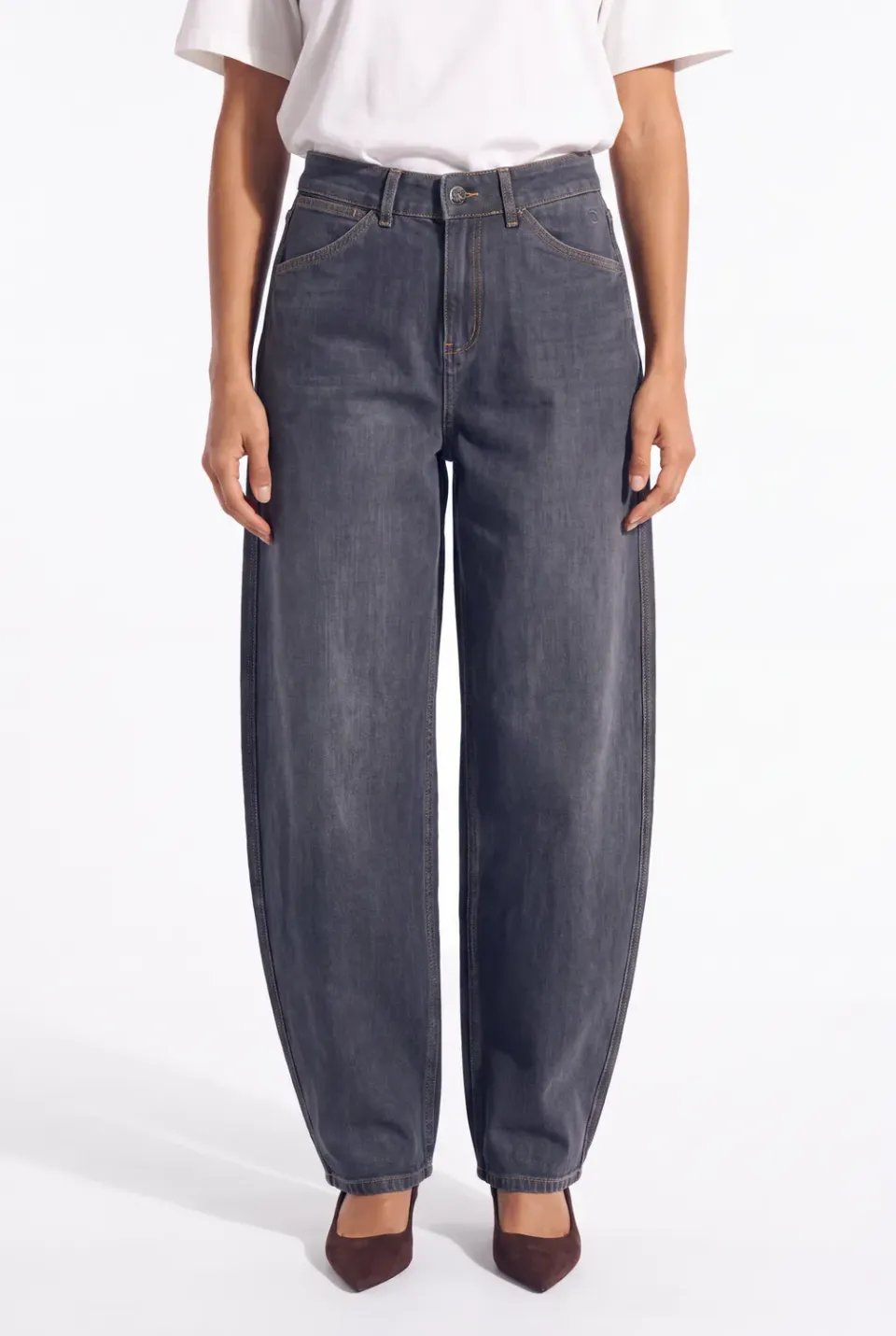 Florez Noa jeans Cool ash grey balloon fit
