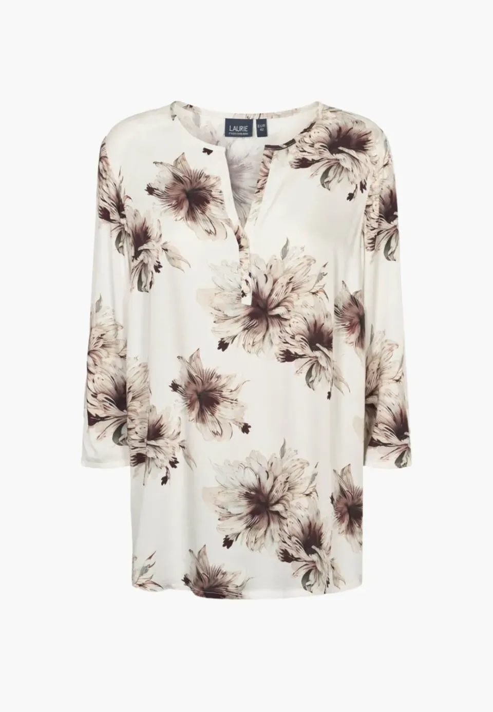 Laurie Ritz Tunic 3/4 tuniek bloom plum print viscose