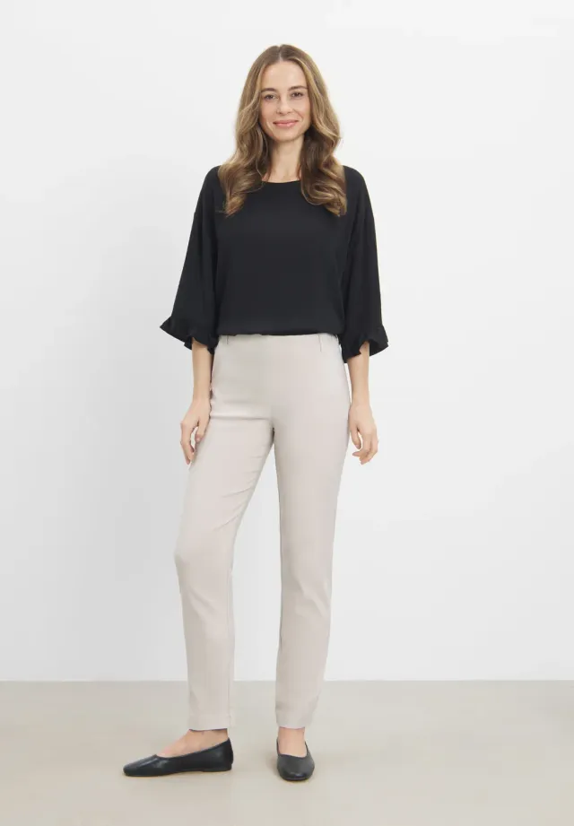 Laurie Taylor Regular SL damesbroek Grey Sand kort
