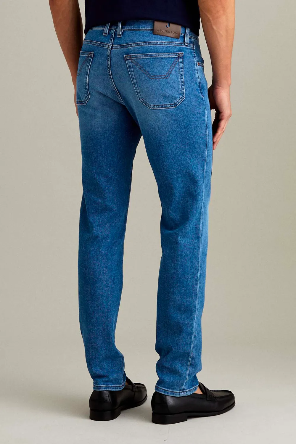 Jeckerson John Toppa Alcantara jeans blauw slim fit