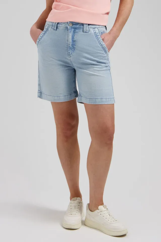 Florez Tiara Short denimshort bleached denim zomers
