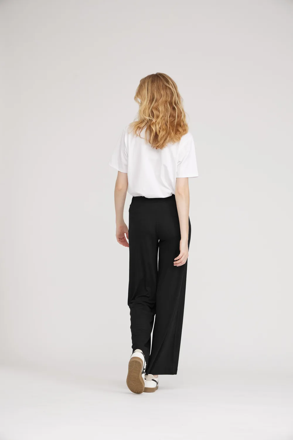 Laurie Donna Loose SL Broek Zwart Viscose Dames