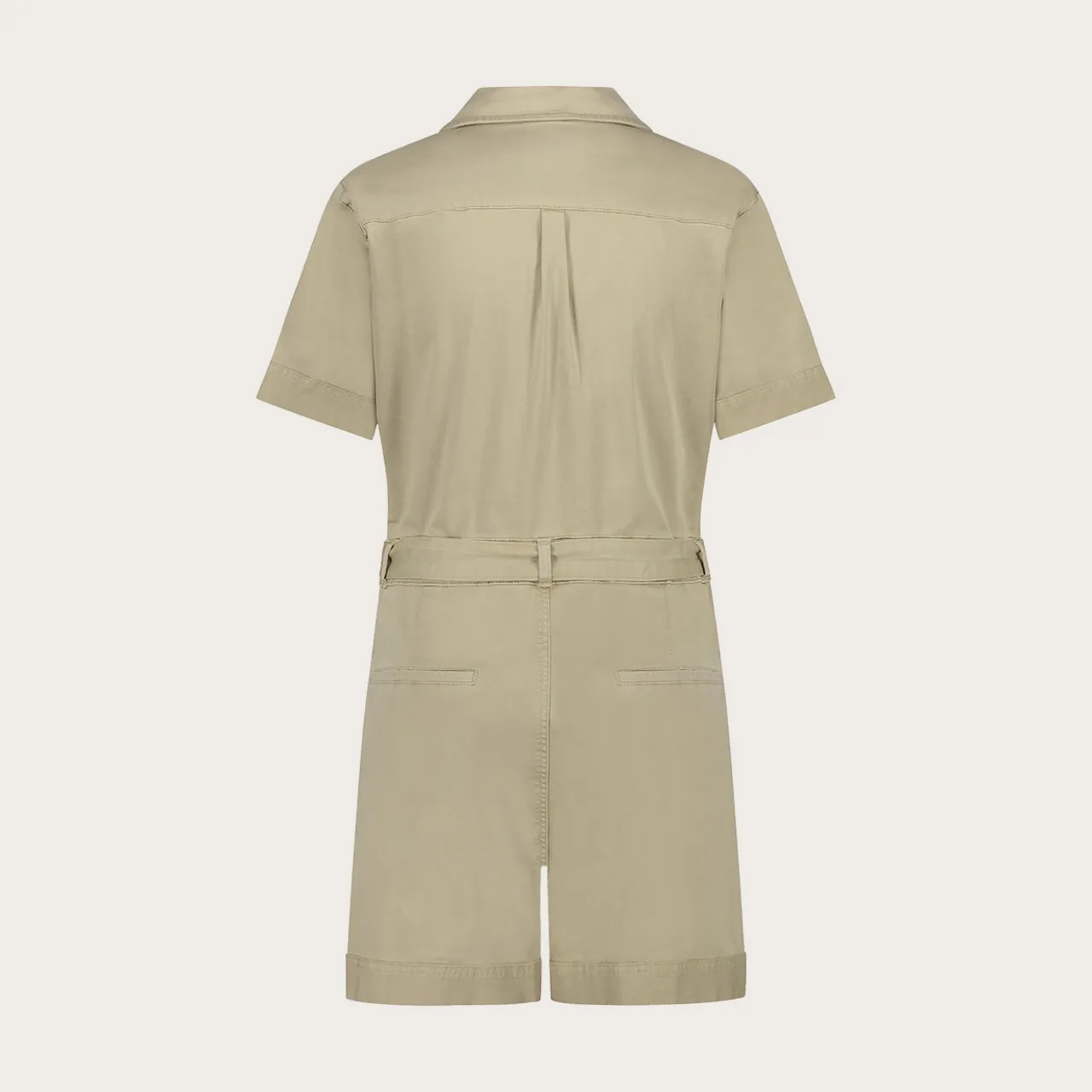 Florez Noortje jumpsuit Sand korte mouw