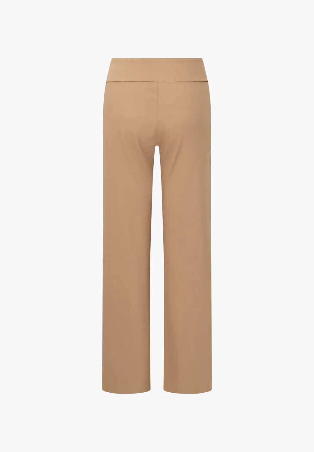 Laurie Thea Straight ML broek nougat elastieke taille