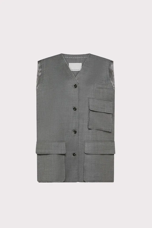 Nine In The Morning Cornelia gilet dames zomerwol utility