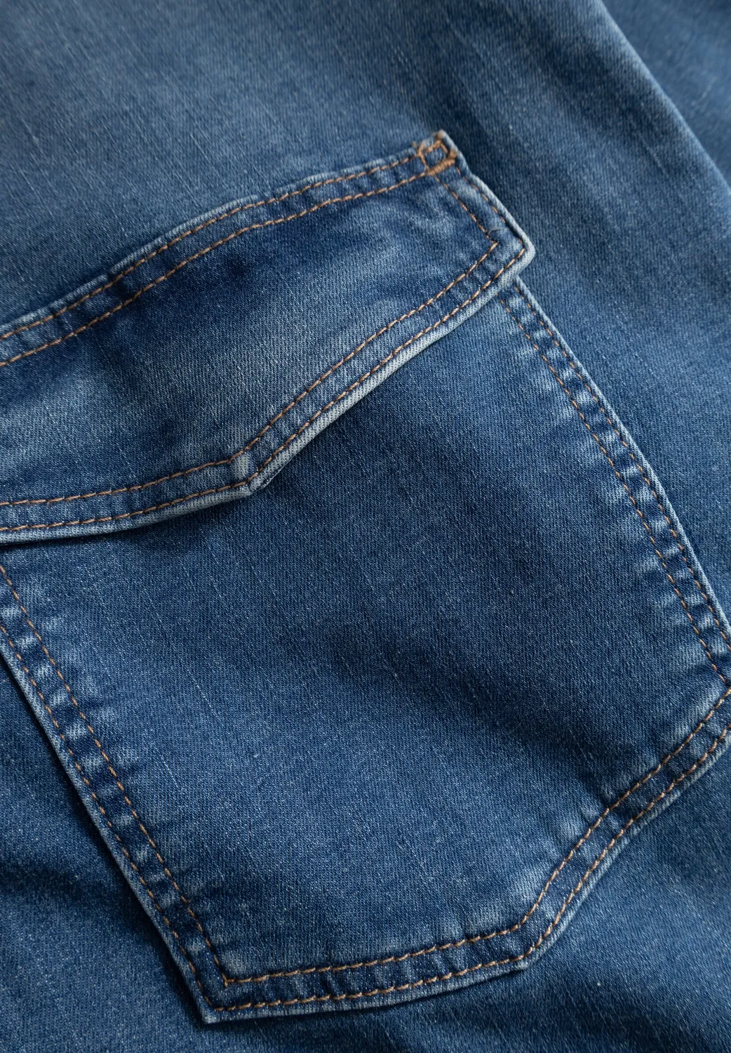 Laurie Mille Shirt Jacket LS denimjack washed blue stretch