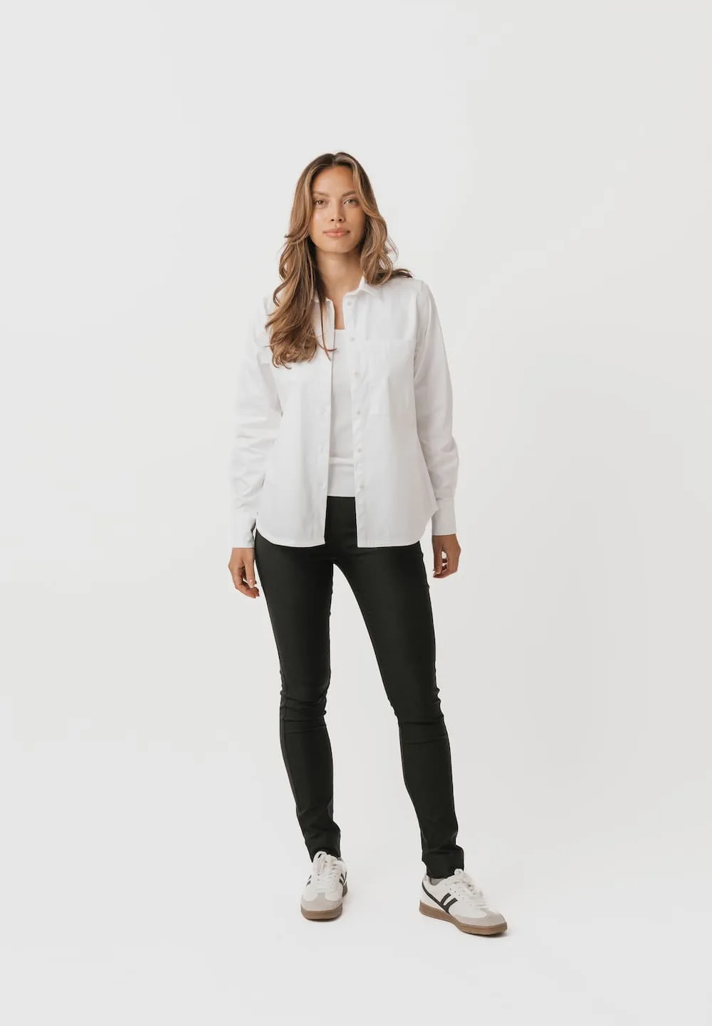 Laurie Vicky Slim ML broek Black stretch