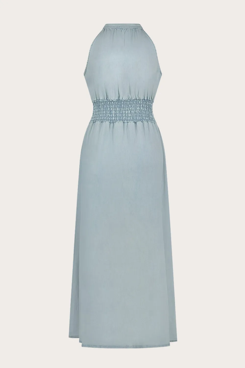Florez Coco Dress maxi jurk Clear Blue denim