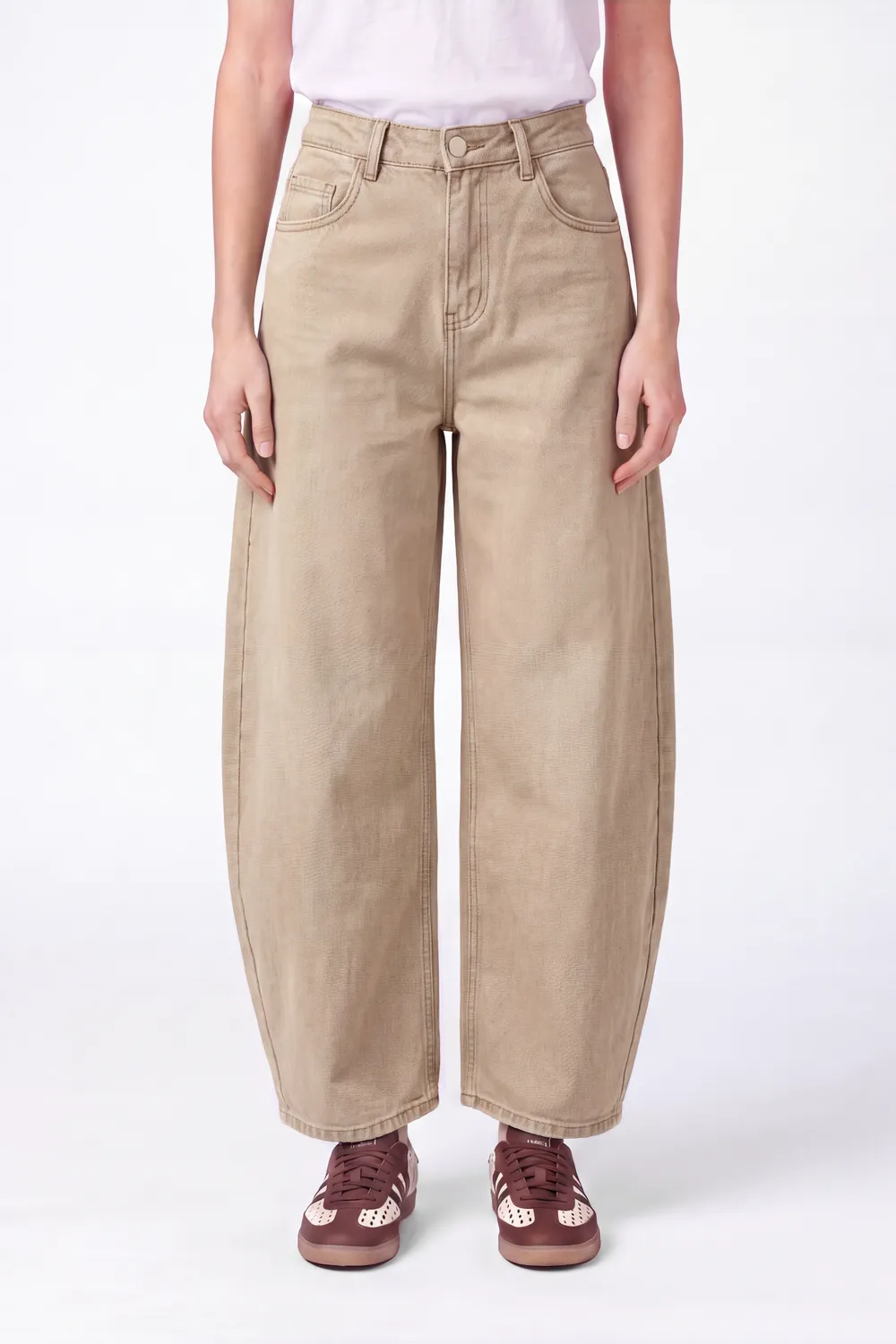 Florez Jackey Barrel jeans Sand balloon fit