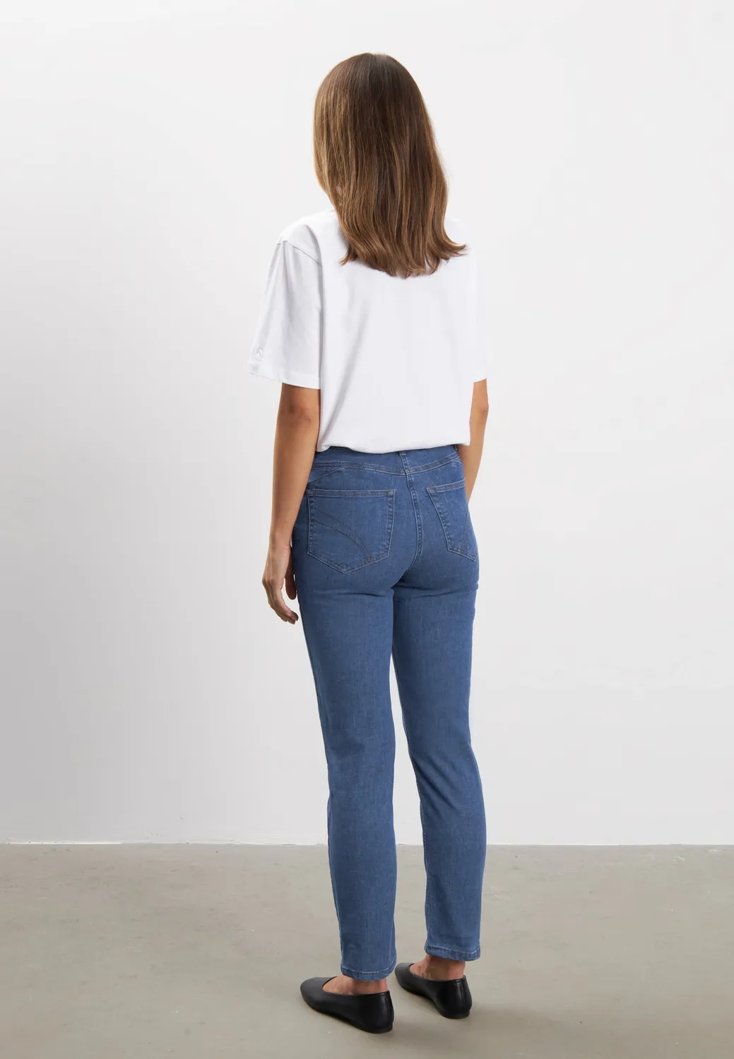 Laurie Hannah Regular XSL jeans Blue Denim extra kort