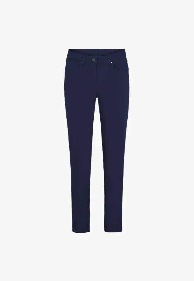 Laurie Laura Slim ML broek Navy stretch