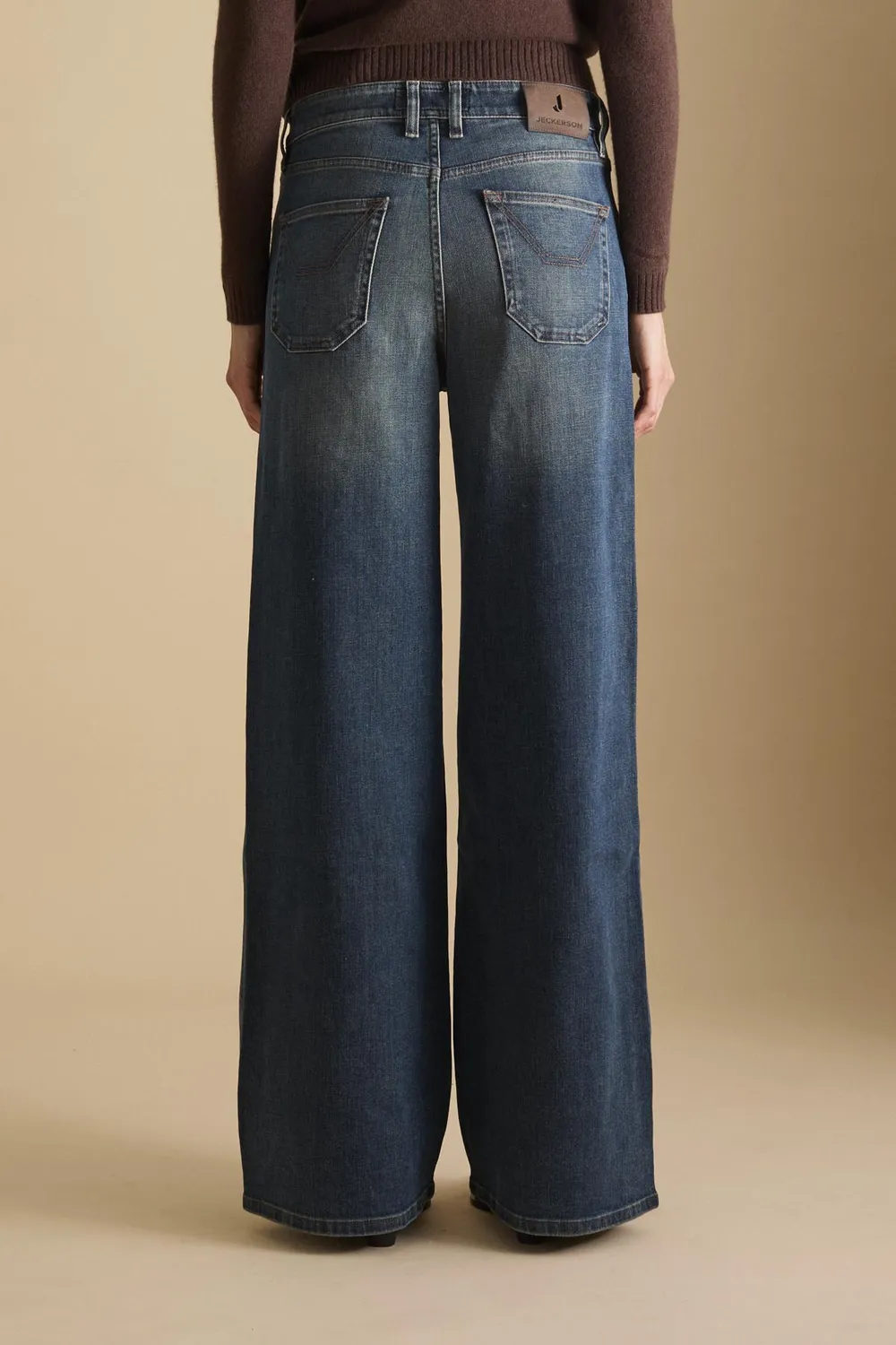Jeckerson Jacky Palazzo Jeans Donkerblauw Dames