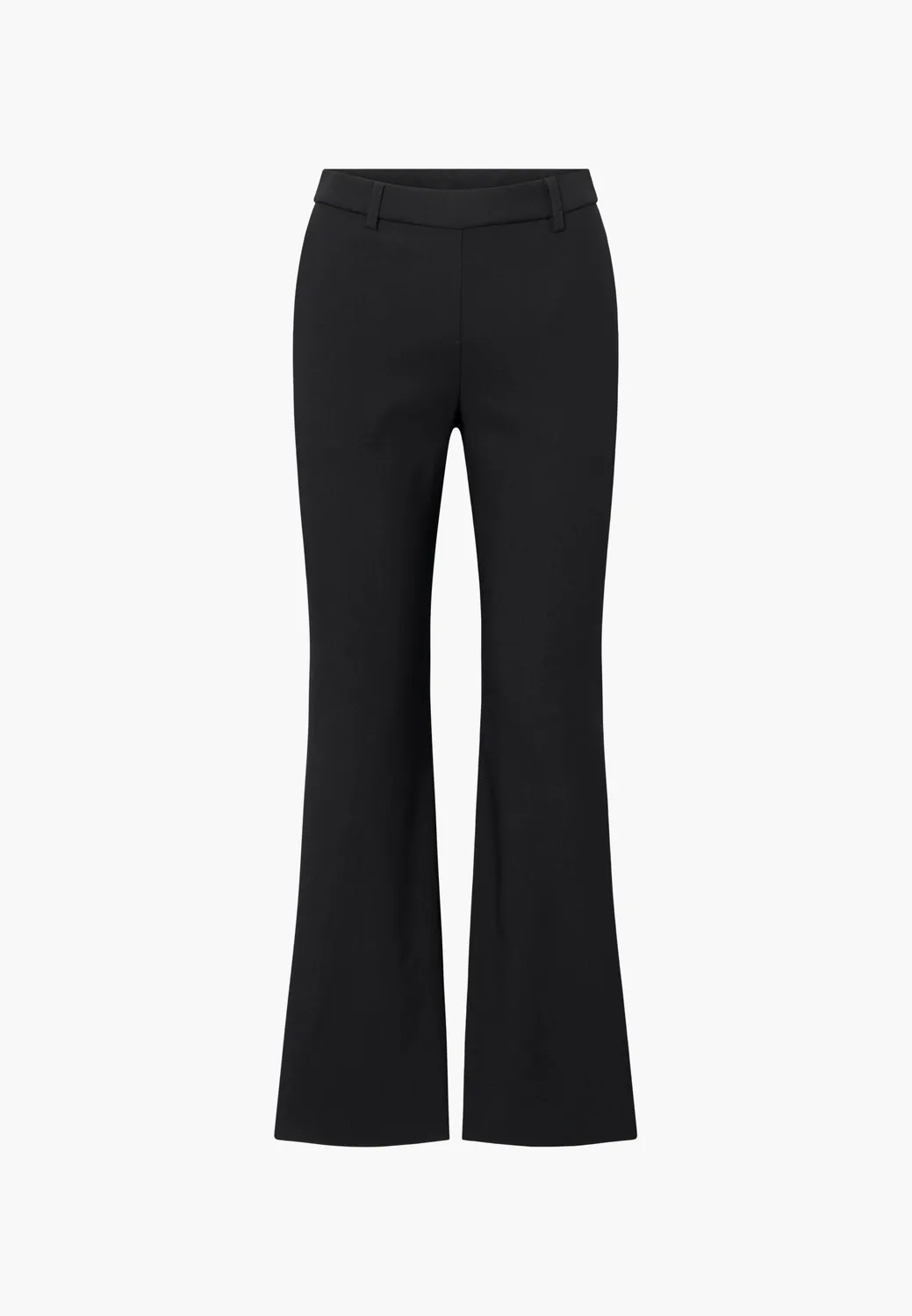 Laurie Zina Flare Regular damesbroek Black viscose