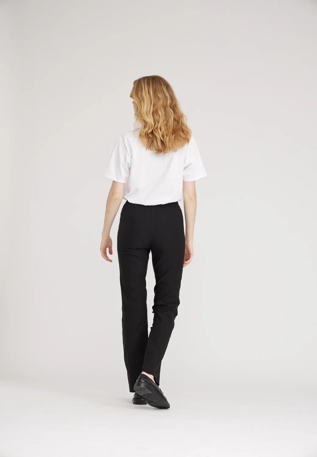 Laurie Bella Straight ML broek zwart bengalin