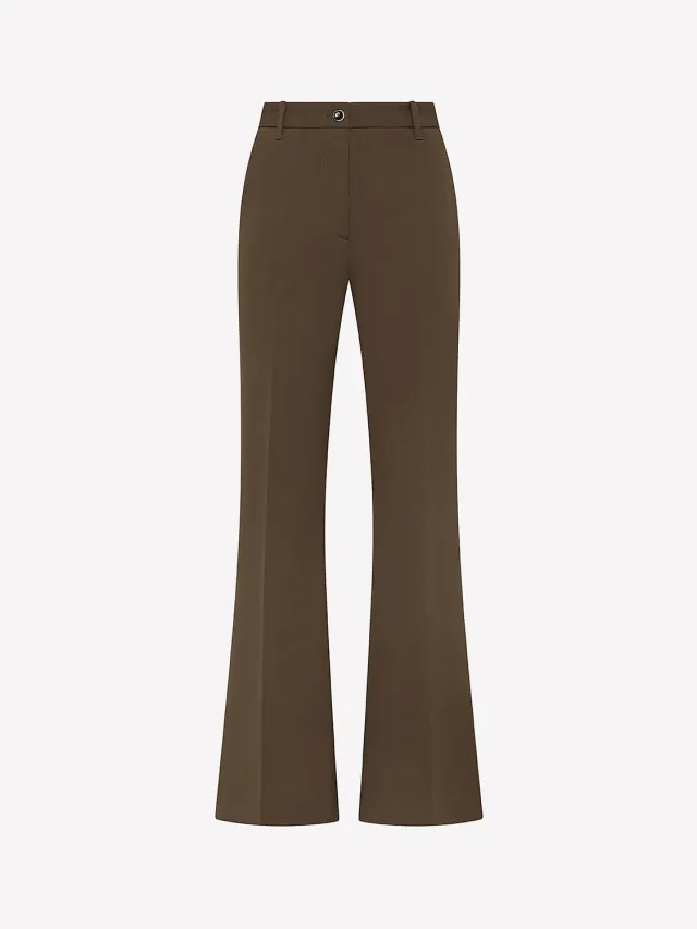 Nine In The Morning Paolina PI49 broek bootcut liquirizia wol